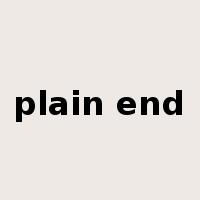 plain end是什么意思