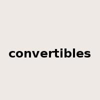 convertibles是什么意思