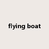 flying boat是什么意思