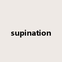 supination是什么意思