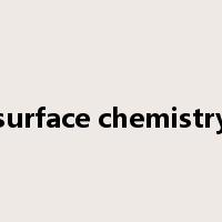 surface chemistry是什么意思