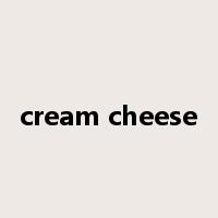 cream cheese是什么意思