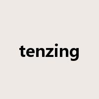tenzing是什么意思