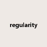 regularity是什么意思