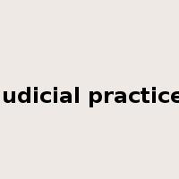 judicial practice是什么意思