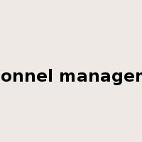 personnel management是什么意思