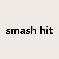 smash hit是什么意思
