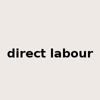 direct labour是什么意思