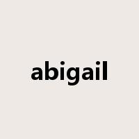 abigail是什么意思