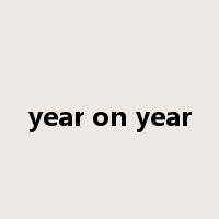 year on year是什么意思