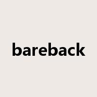 bareback是什么意思