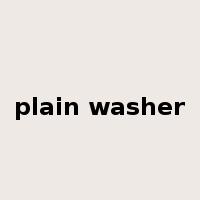 plain washer是什么意思
