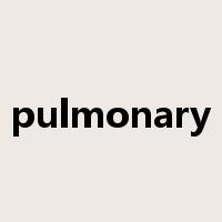 pulmonary是什么意思