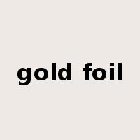 gold foil是什么意思