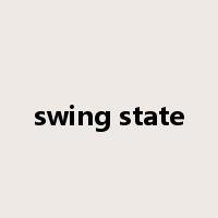 swing state是什么意思