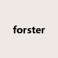 forster是什么意思