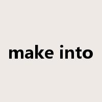 make into是什么意思