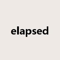 elapsed是什么意思