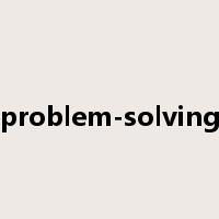 problem-solving是什么意思