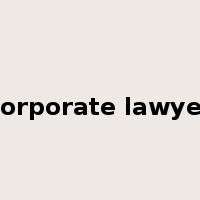 corporate lawyer是什么意思