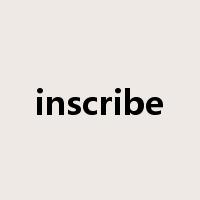 inscribe是什么意思