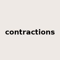 contractions是什么意思