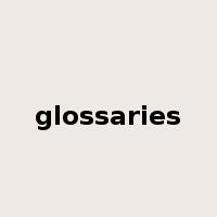 glossaries是什么意思