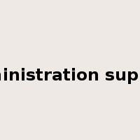 administration support是什么意思