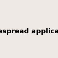 widespread application是什么意思