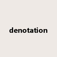 denotation是什么意思