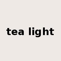 tea light是什么意思