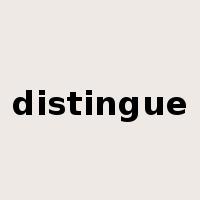 distingue是什么意思