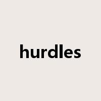 hurdles是什么意思