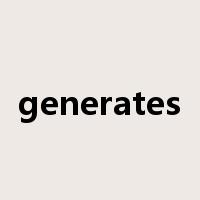 generates是什么意思