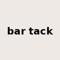 bar tack是什么意思