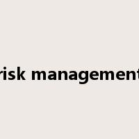 risk management是什么意思
