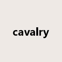 cavalry是什么意思