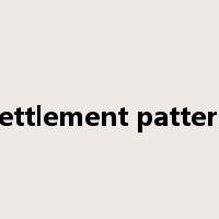settlement pattern是什么意思