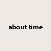 about time是什么意思