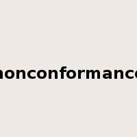 nonconformance是什么意思