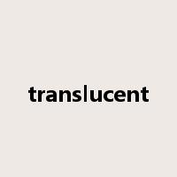 translucent是什么意思
