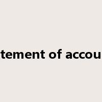 statement of accounts是什么意思