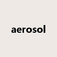 aerosol是什么意思