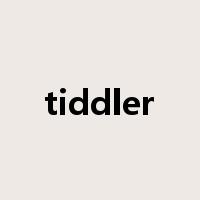 tiddler是什么意思