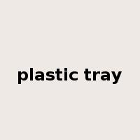 plastic tray是什么意思