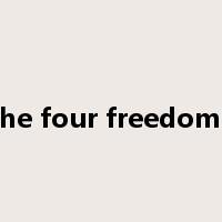 the four freedoms是什么意思