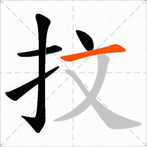 抆