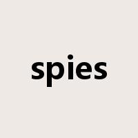 spies是什么意思