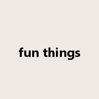 fun things是什么意思