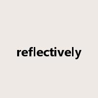 reflectively是什么意思